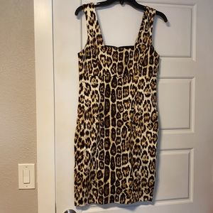Alice + Olivia Leopard Print Dress size 8